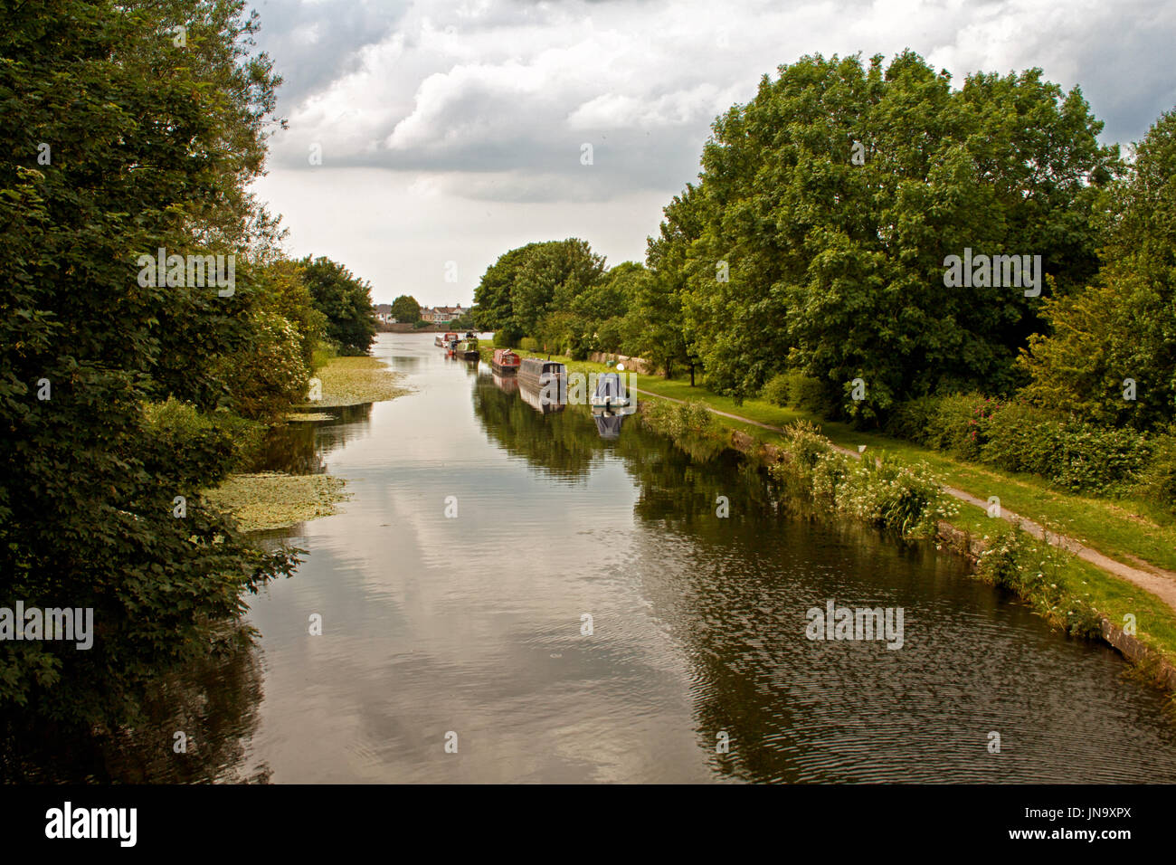 Am Ende des Sporns Glasson Dock Stockfoto