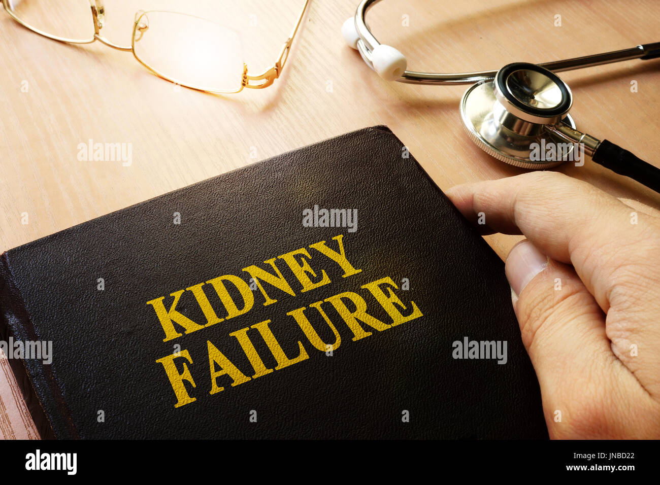 Nierenversagen oder (end-stage renal disease, ESRD) Konzept. Stockfoto