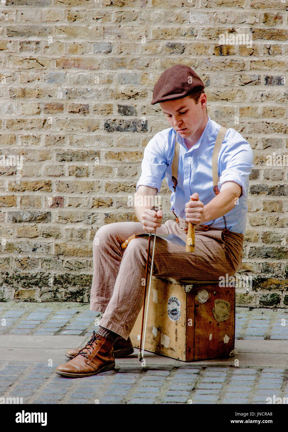 London leben Gaukler Stockfoto