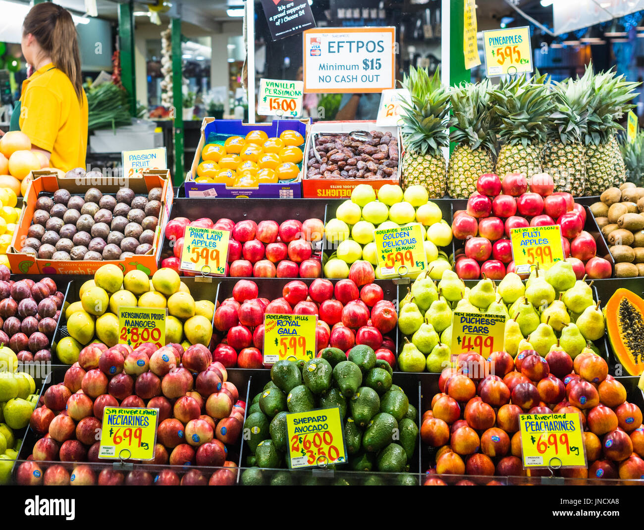 Adelaide Central Market, Südaustralien. Stockfoto