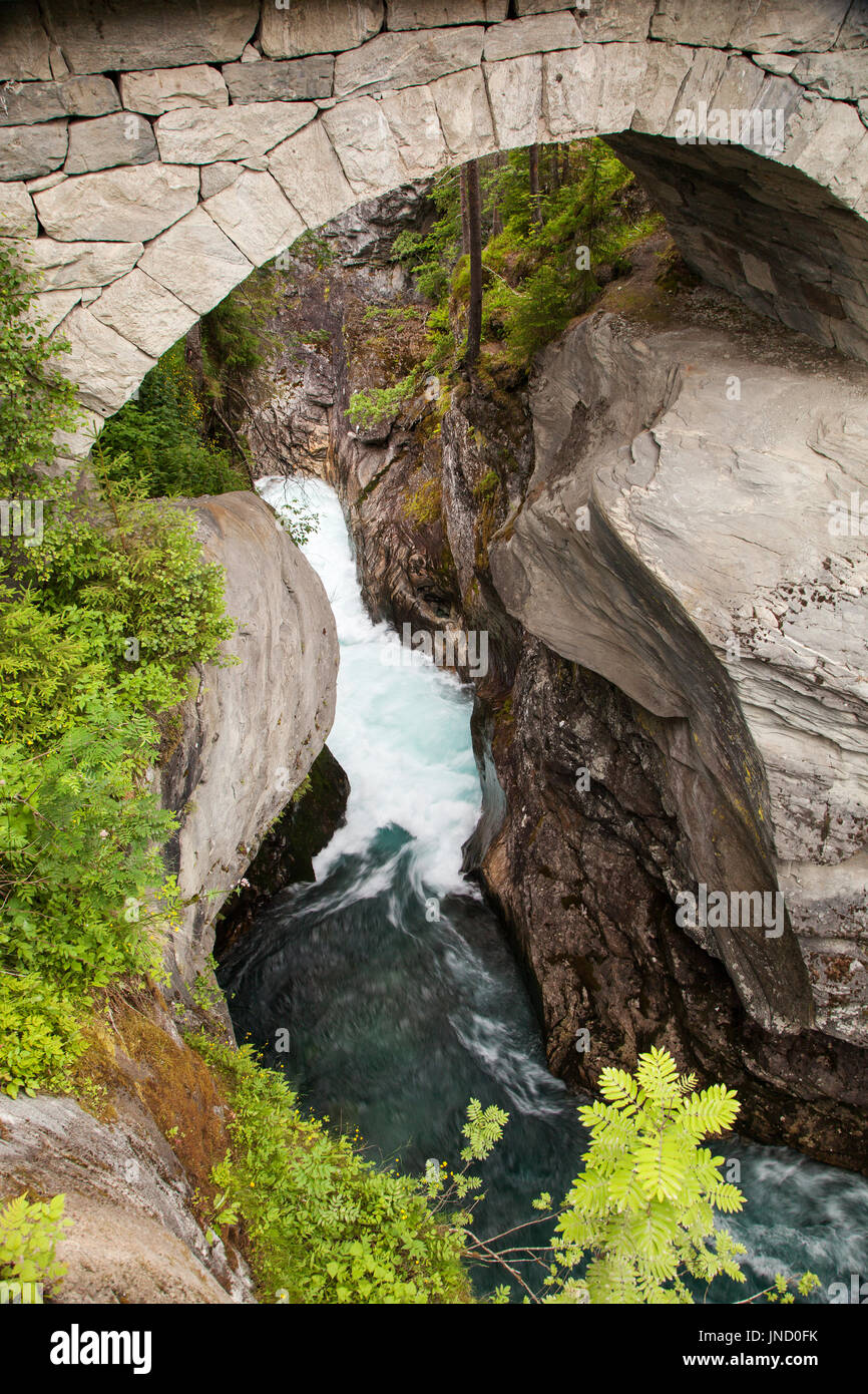 Gudbrandsjuvet Schlucht Gorge Fluss, Norwegen Stockfoto