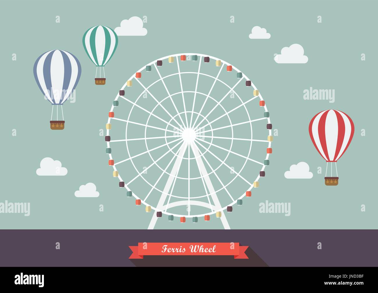 Riesenrad Symbol Vektor Vektoren Stockfotos und bilder Kaufen Alamy
