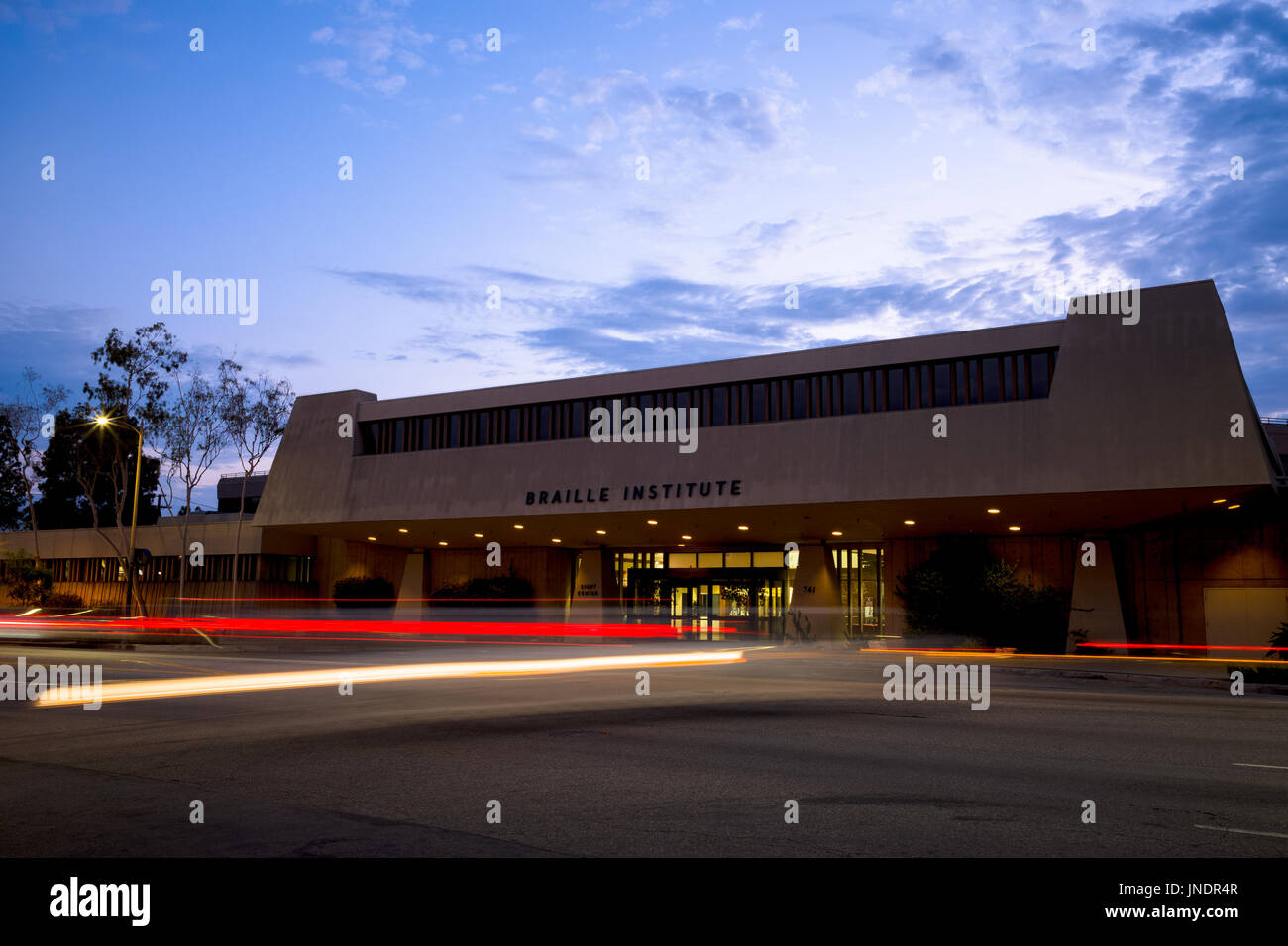 Braille-Institut Los Angeles Zentrum. Stockfoto