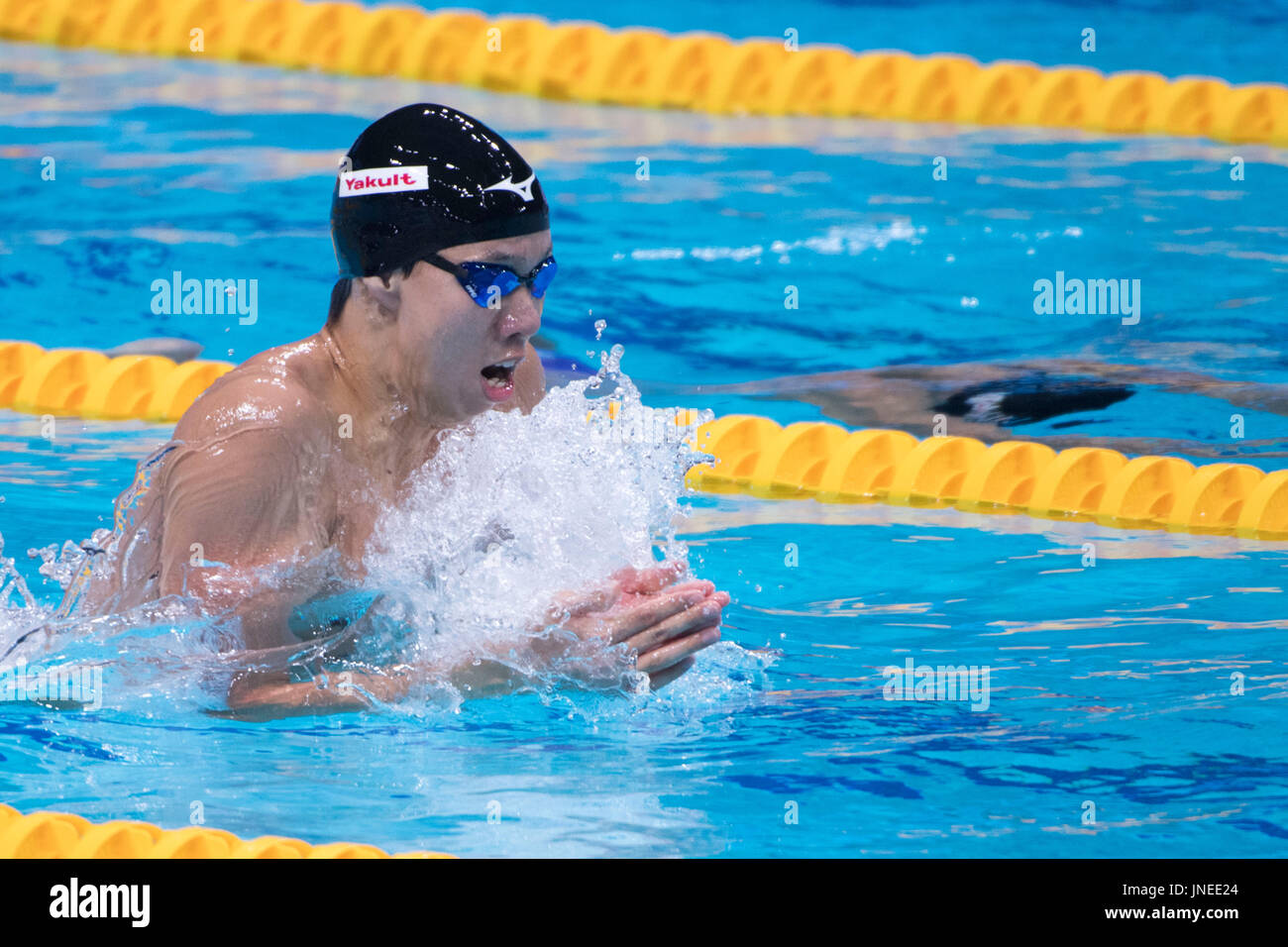 Budapest, Ungarn. 28. Juli 2017. Ippei Watanabe (JPN) Schwimmen: 17. FINA Weltmeisterschaften 2017 Budapest Herren der 200m Brustschwimmen Finale in Duna Arena in Budapest, Ungarn. Bildnachweis: Enrico Calderoni/AFLO SPORT/Alamy Live-Nachrichten Stockfoto