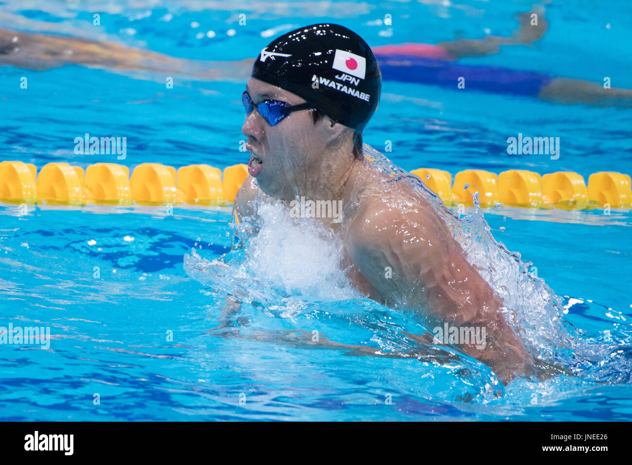 Budapest, Ungarn. 28. Juli 2017. Ippei Watanabe (JPN) Schwimmen: 17. FINA Weltmeisterschaften 2017 Budapest Herren der 200m Brustschwimmen Finale in Duna Arena in Budapest, Ungarn. Bildnachweis: Enrico Calderoni/AFLO SPORT/Alamy Live-Nachrichten Stockfoto