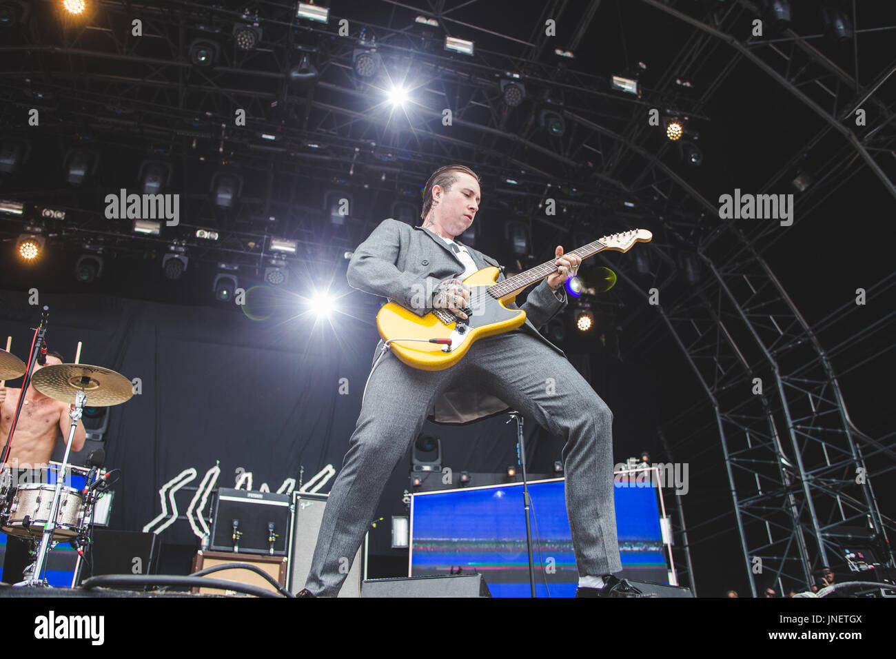 29. Juli 2017 - Sklaven auf den Samstag YNOT Festival, Matlock, 2017 Kredit: Myles Wright/ZUMA Draht/Alamy Live News Stockfoto