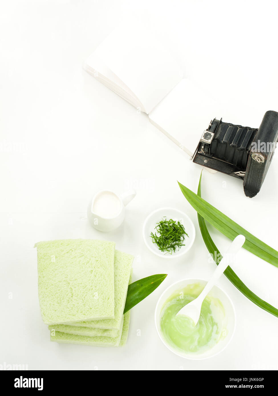 Pandanus Blätter Mischer Lebensmittel für gesunde Pflege Lebensstil Stockfoto