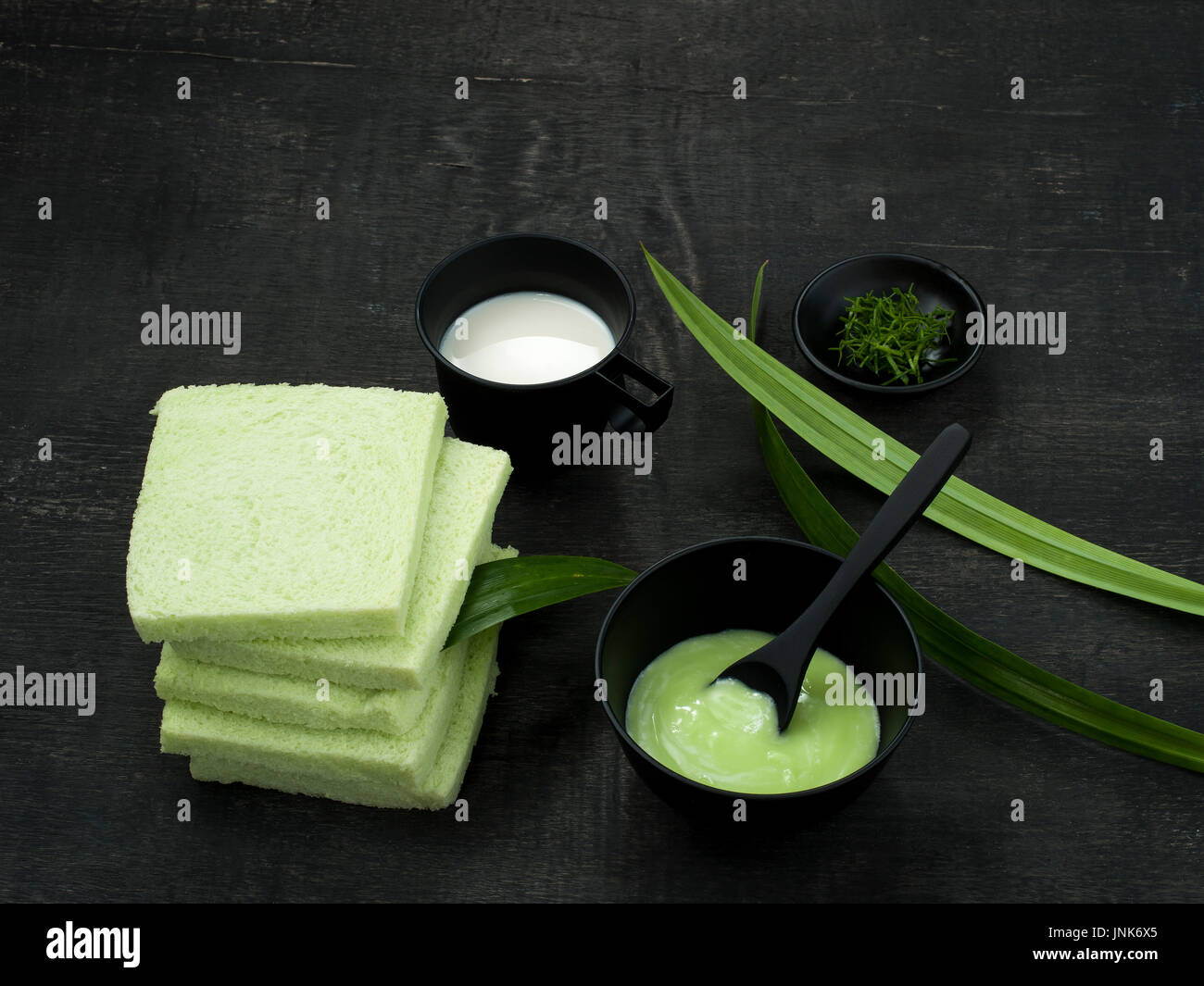 Pandanus Blätter Mischer Lebensmittel für gesunde Pflege Lebensstil Stockfoto