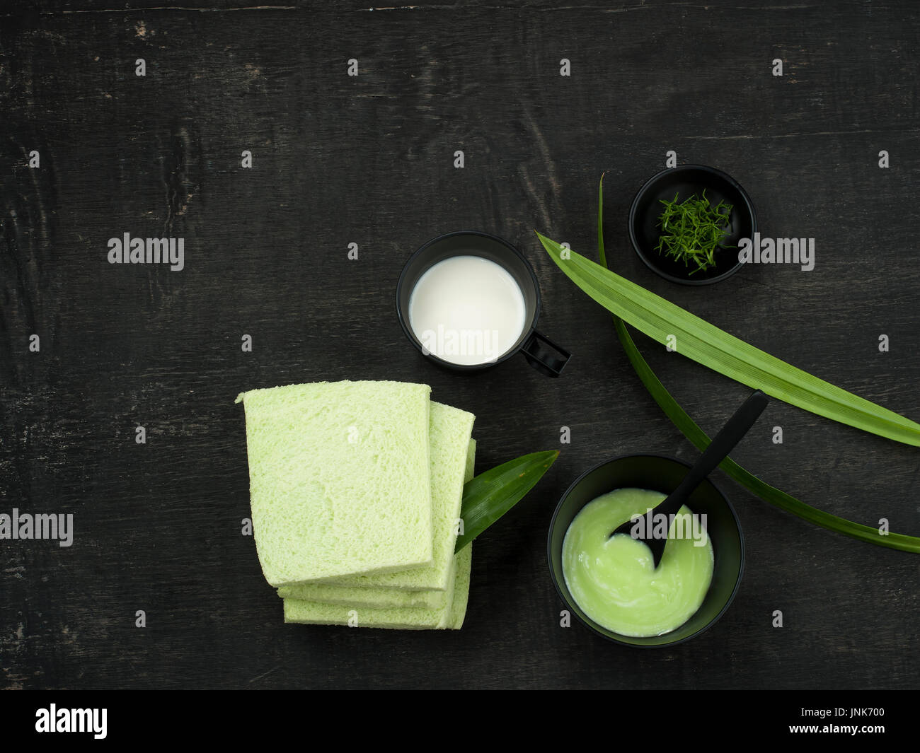 Pandanus Blätter Mischer Lebensmittel für gesunde Pflege Lebensstil Stockfoto