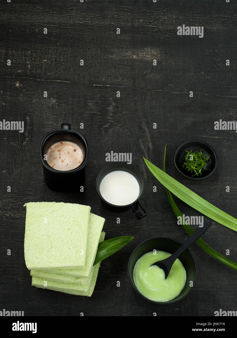 Pandanus Blätter Mischer Lebensmittel für gesunde Pflege Lebensstil Stockfoto