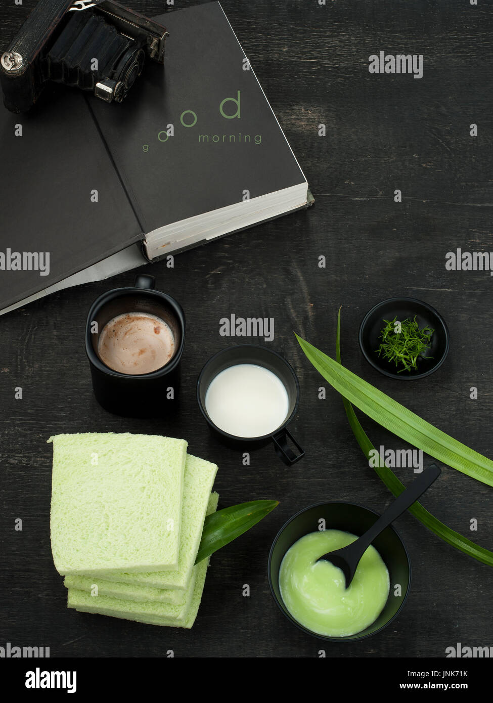 Pandanus Blätter Mischer Lebensmittel für gesunde Pflege Lebensstil Stockfoto