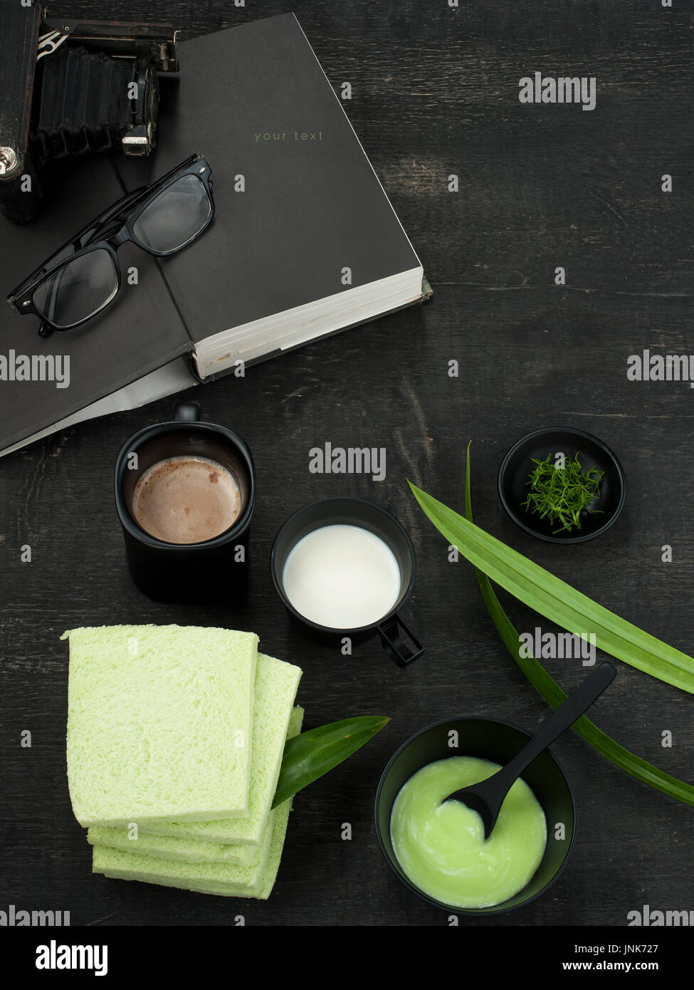 Pandanus Blätter Mischer Lebensmittel für gesunde Pflege Lebensstil Stockfoto