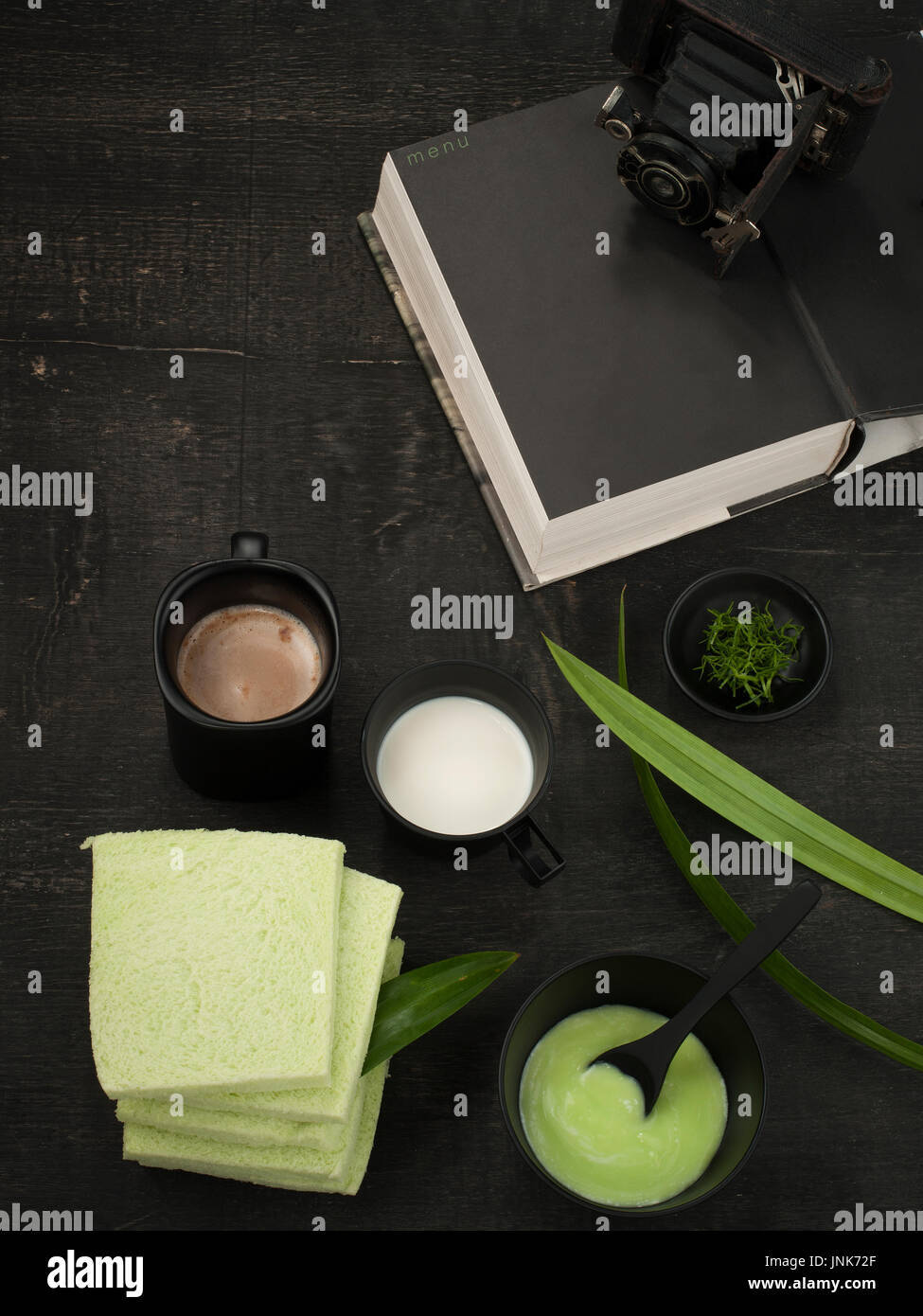 Pandanus Blätter Mischer Lebensmittel für gesunde Pflege Lebensstil Stockfoto