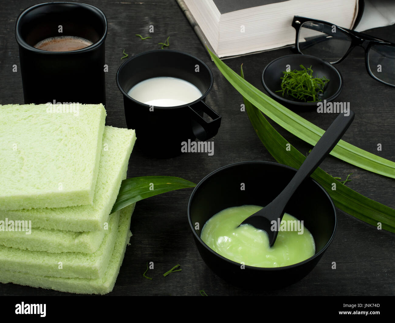 Pandanus Blätter Mischer Lebensmittel für gesunde Pflege Lebensstil Stockfoto