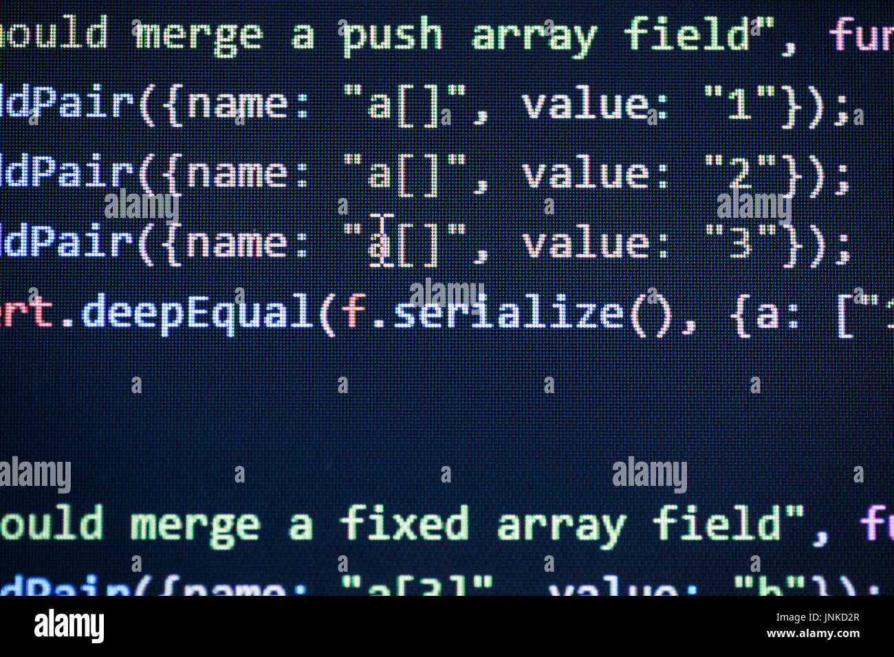 Software-Entwickler-Programmier-code Stockfoto