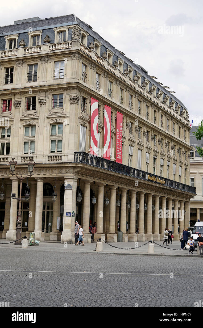 Paris, Frankreich, Comédie-Française, Teil des Palais Royal, Théâtre français, Stockfoto