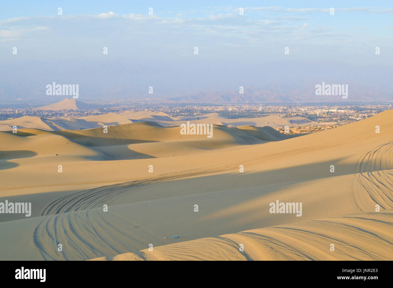 Die Erkundung der Wüste Stockfoto