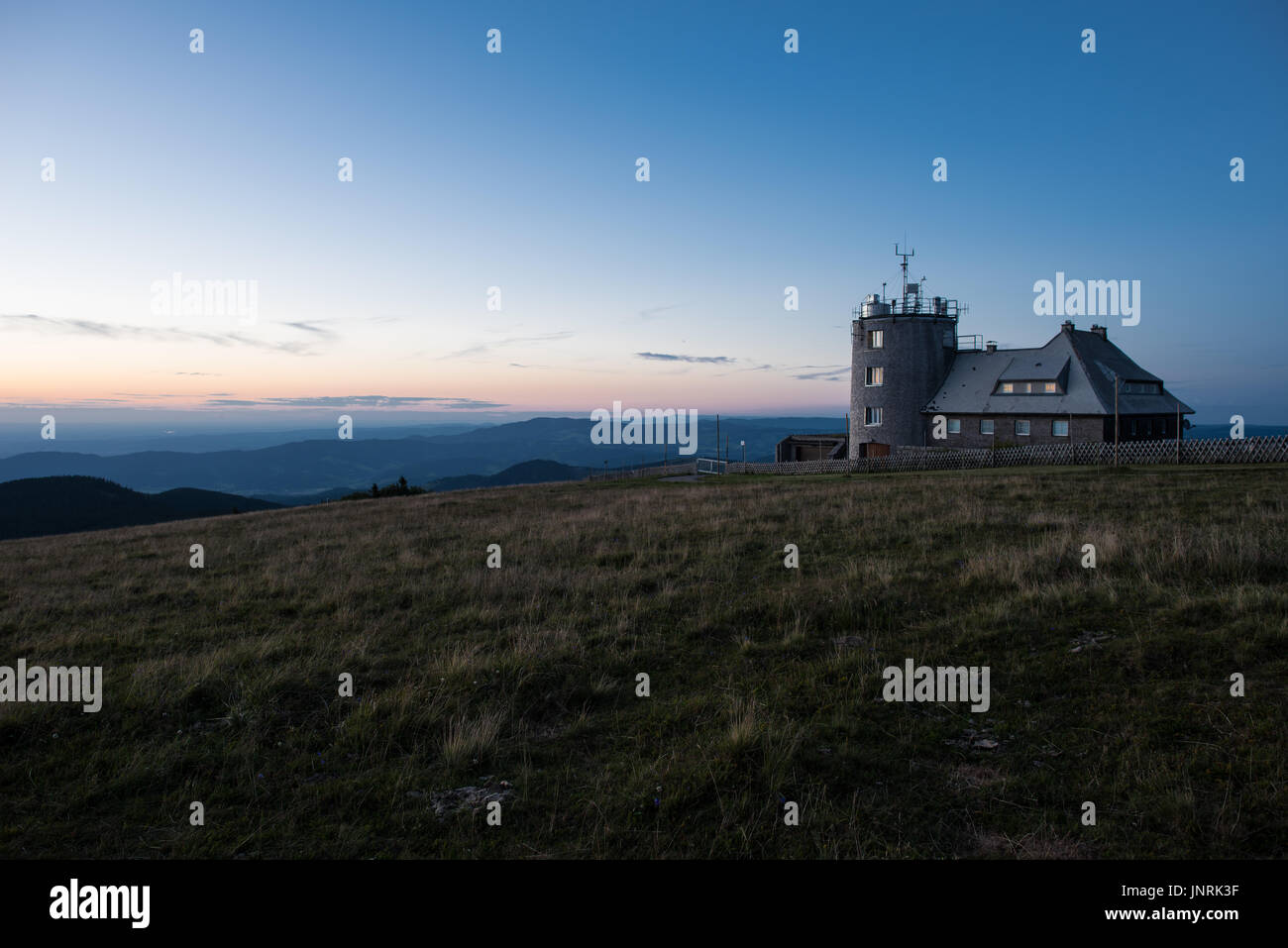 Wetterstation Feldberg Deutschland Stockfoto