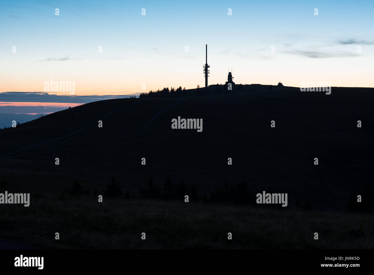 Wetterstation Feldberg Deutschland Stockfoto