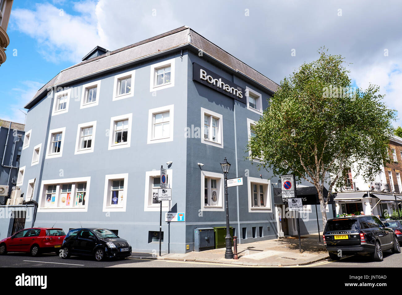 Bonhams Auktion Haus, Montpelier Street, Knightsbridge, London, UK Stockfoto