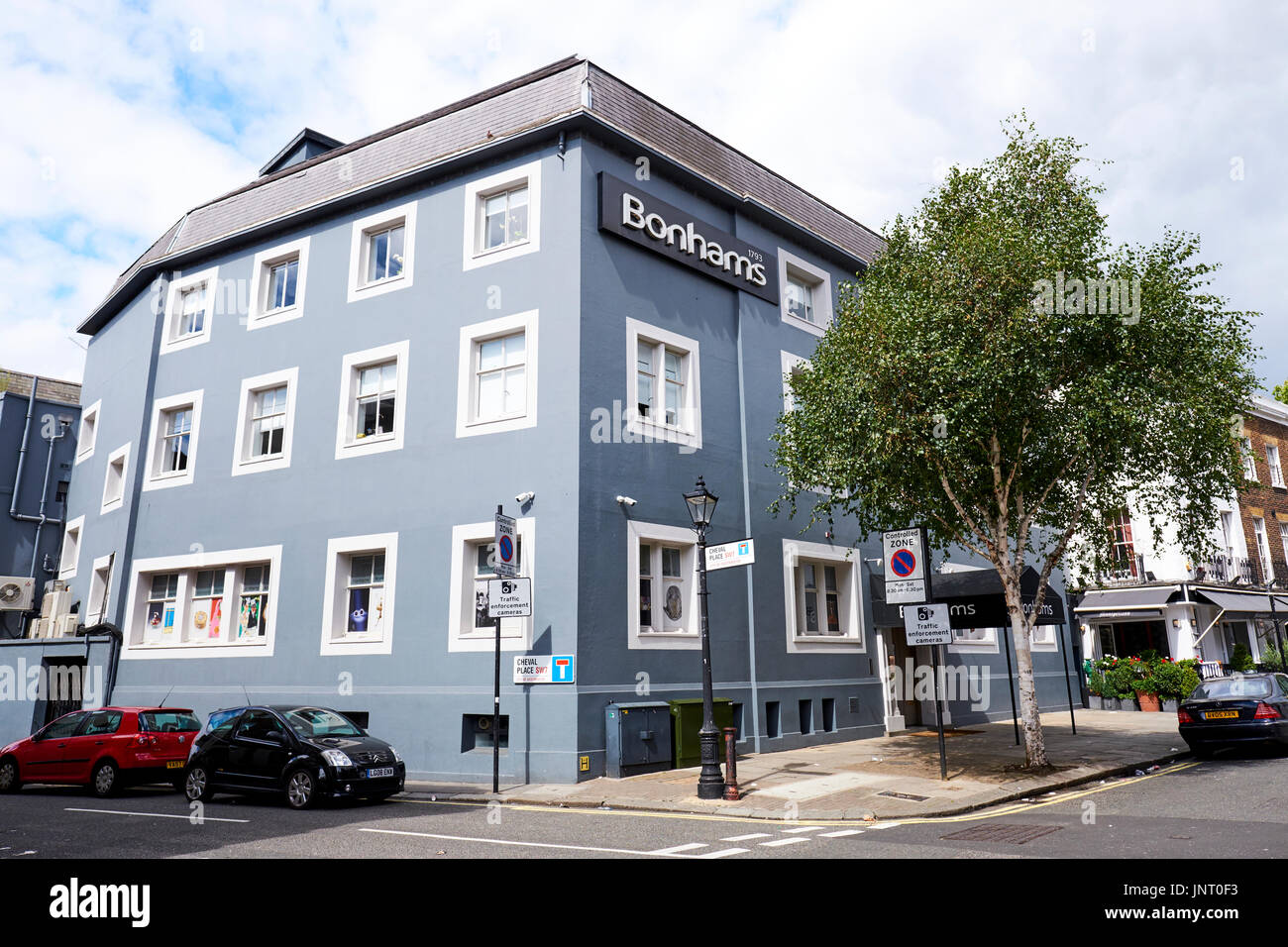 Bonhams Auktion Haus, Montpelier Street, Knightsbridge, London, UK Stockfoto