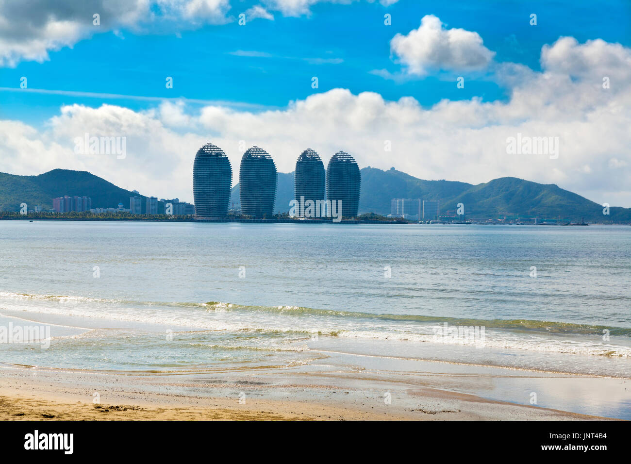Stadt Stadtbild Landschaft Meer Sanya Stockfoto