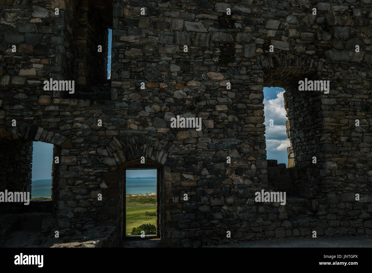 Harlech Castle, Nordwales Stockfoto