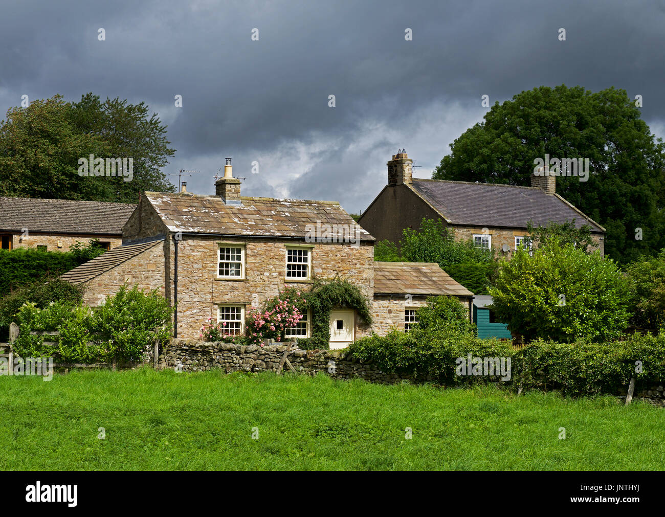 Ferienhaus in Carperby, Wensleydale, Yorkshire Dales National Park, North Yorkshire, England UK Stockfoto