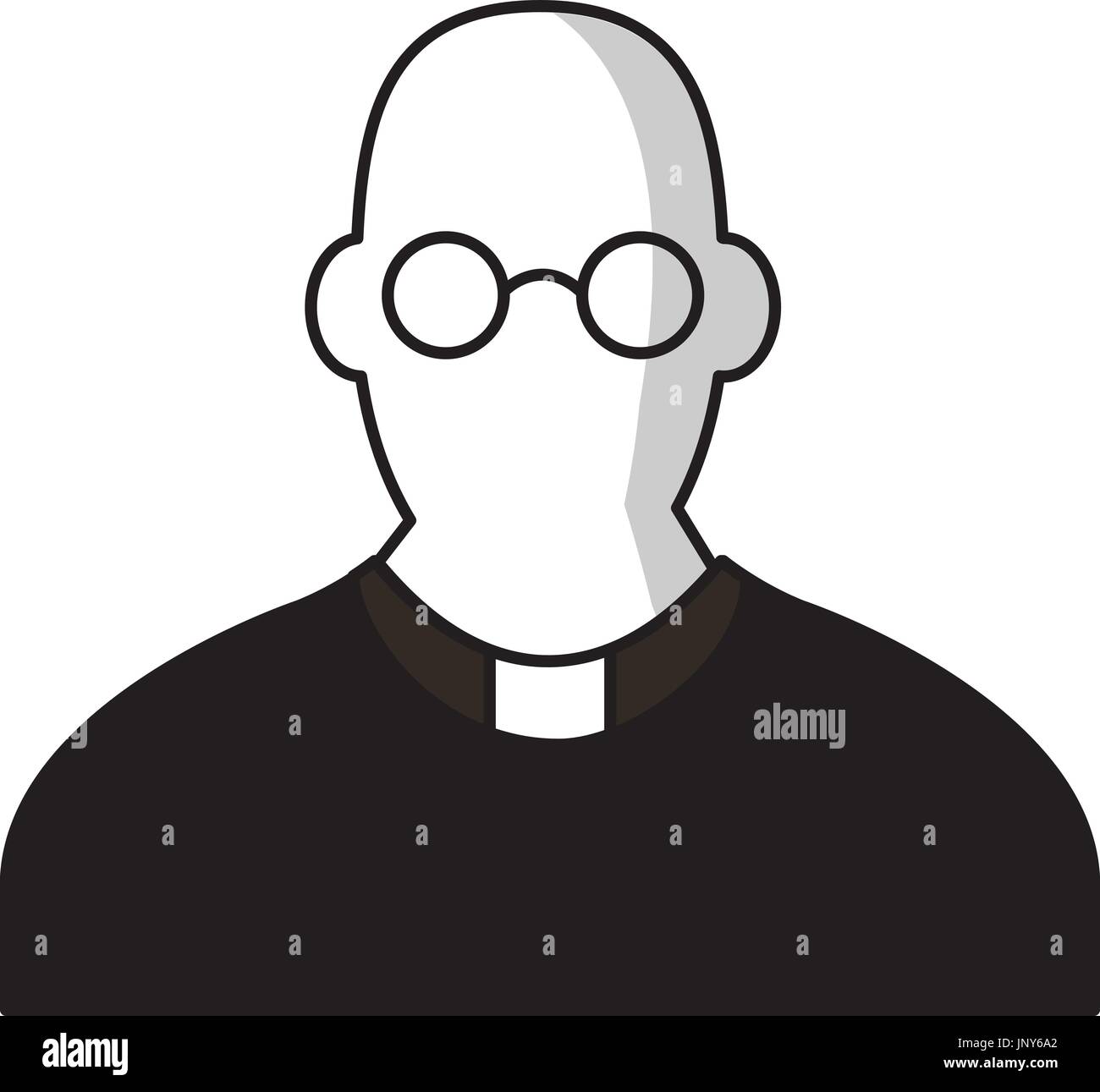 Priester-Symbol, Cartoon-Stil Stock Vektor