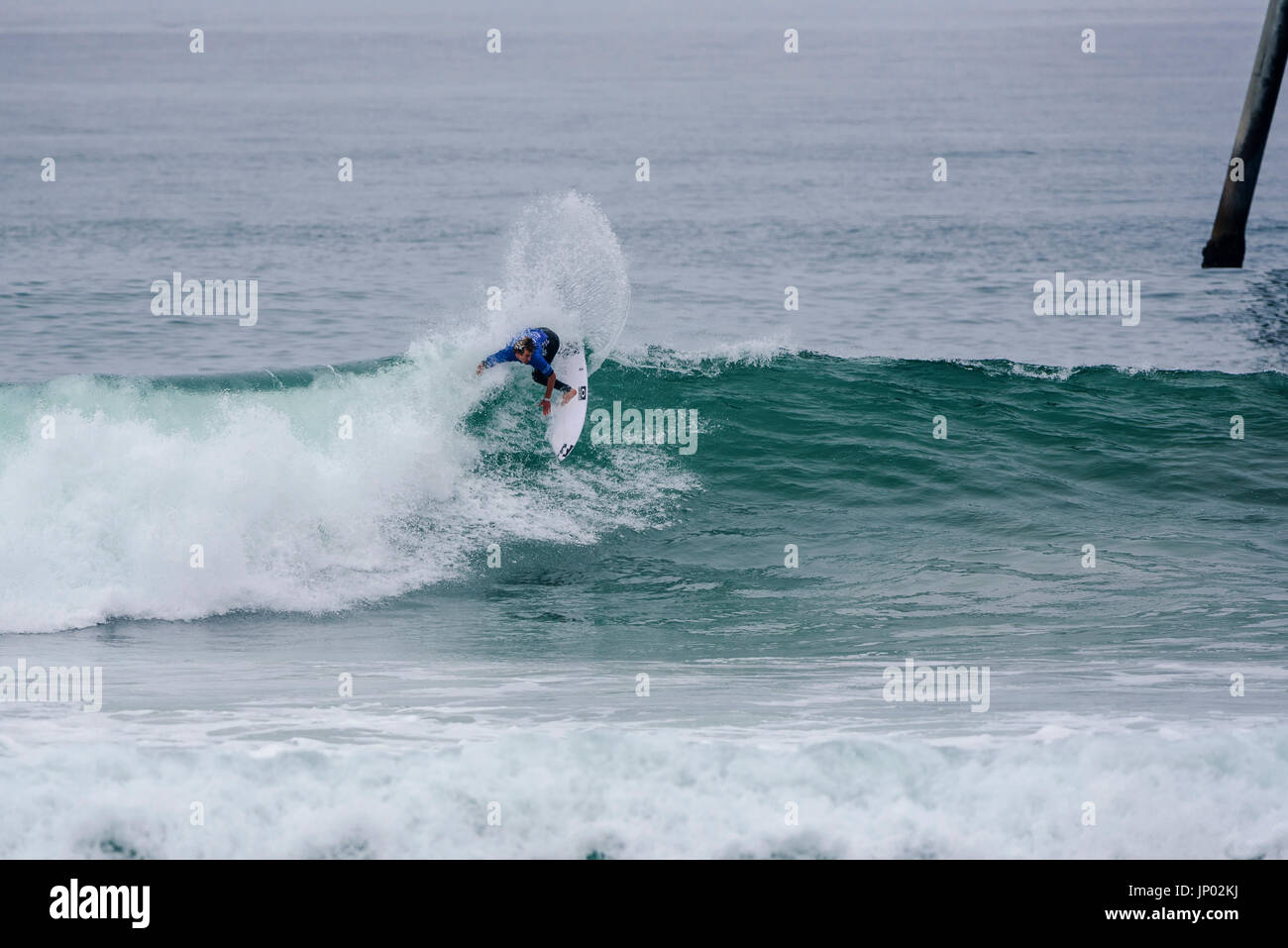 Huntington Beach, FL, USA. 31. Juli 2017. Jack Robinson (AUS) konkurriert in Runde 1 des Wettbewerbs auf den 2017 VANS uns Open of Surfing. Bildnachweis: Benjamin Ginsberg/Alamy Live-Nachrichten. Stockfoto
