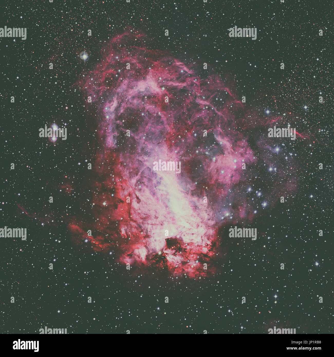 Der Omega Nebel Auch Bekannt Als Swan Nebula Checkmark Nebel Und Der Horseshoe Nebel Messier 17 M17 Ist Eine Region Im Sternbild Sagittar Stockfotografie Alamy