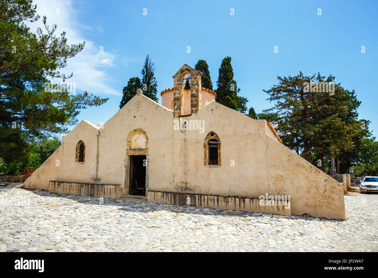 Die Kirche Panagia Kera im Dorf Kritsa, Kreta, Griechenland Stockfoto