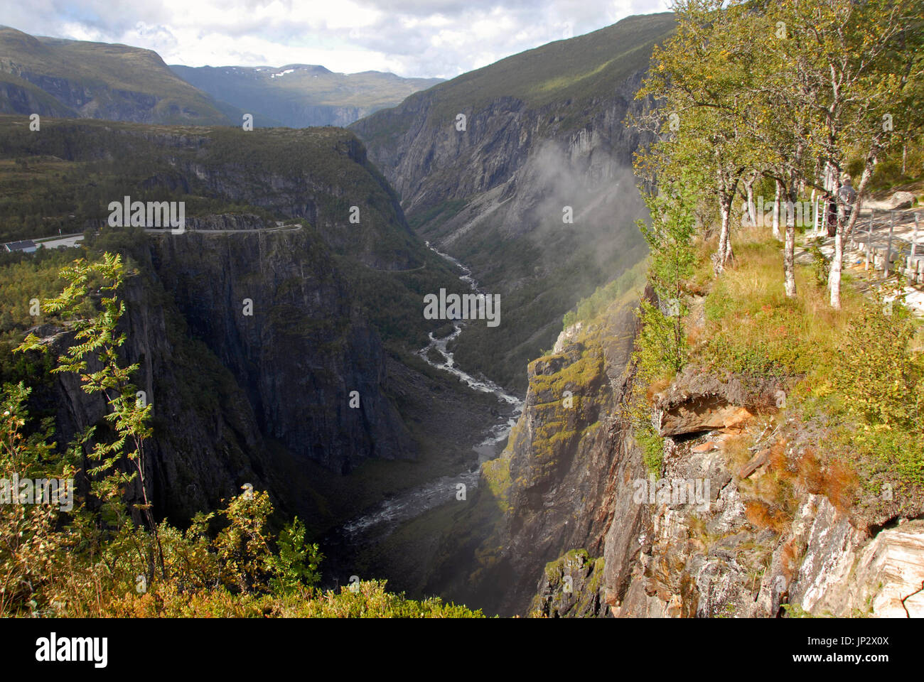 Voringfoss Wasserfall, Norwegen Stockfoto