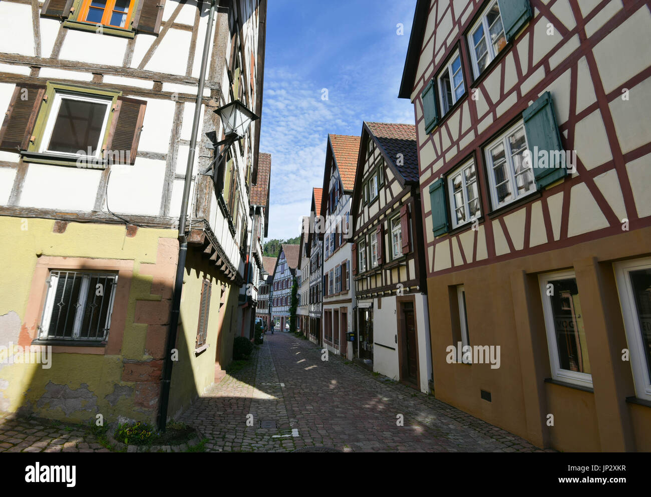Historische alte Stadt Schiltach im Schwarzwald Stockfoto