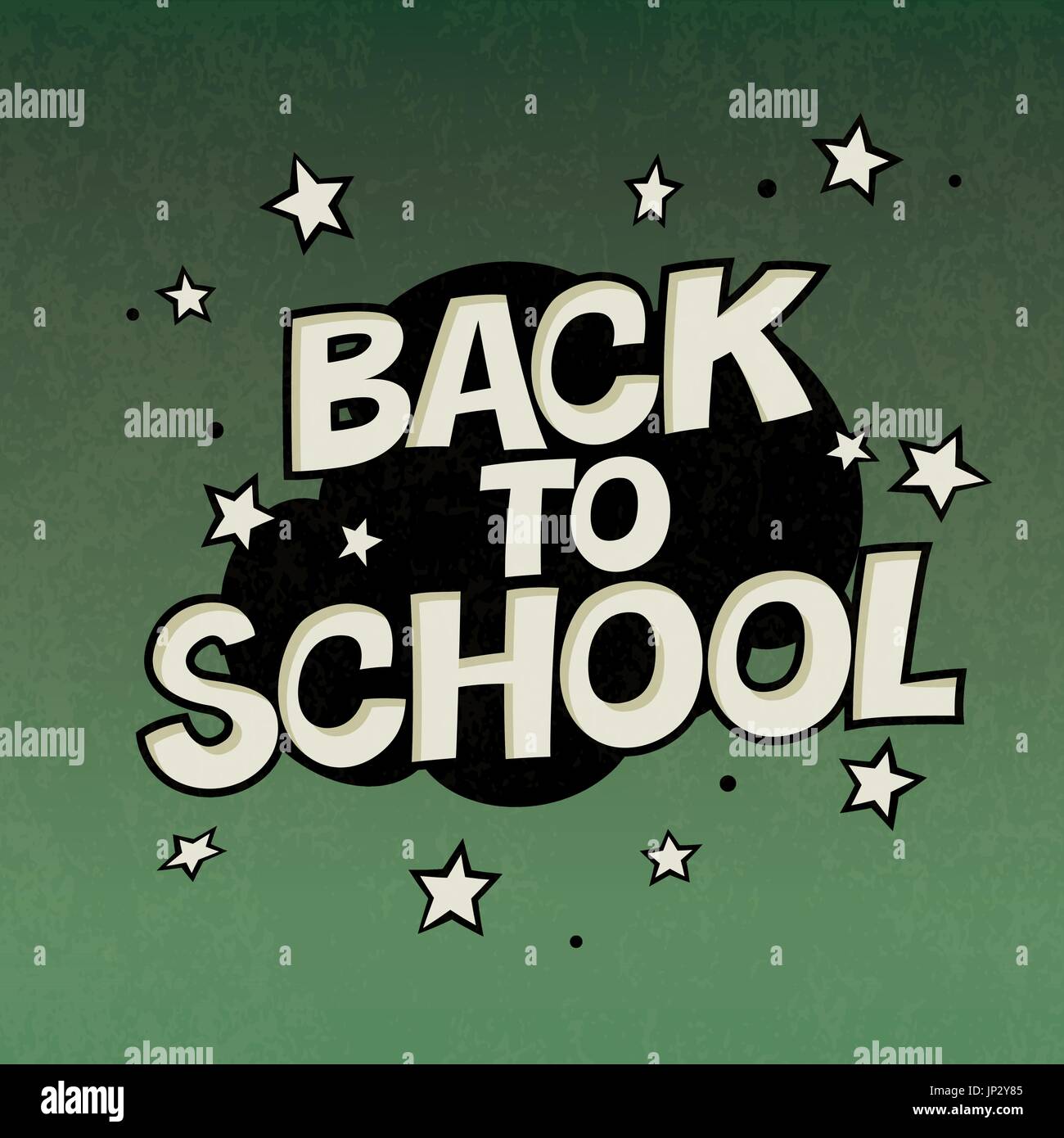 Zurück zu Schule-Plakat. Vektor Stock Vektor