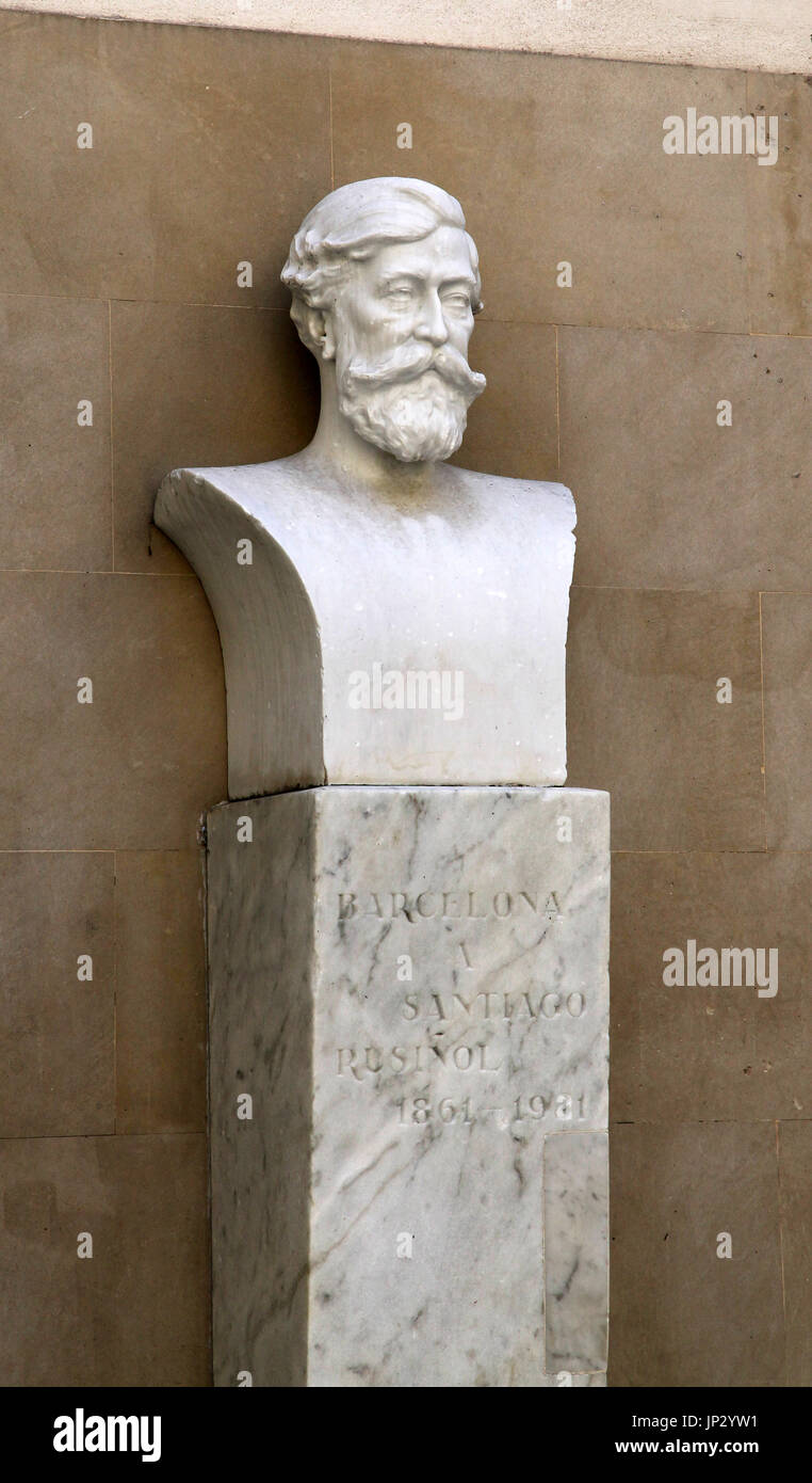 Santiago Rusiñol Barcelona (1861–1931) spanischer Maler Dichter der katalanischen Moderne. Er beeinflusste Pablo Picasso. Stockfoto