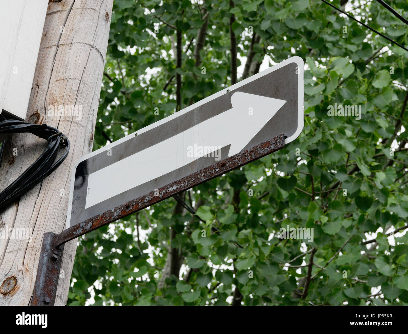 Quebec Kanada One Way Street Sign In Montreal Stockfotografie Alamy