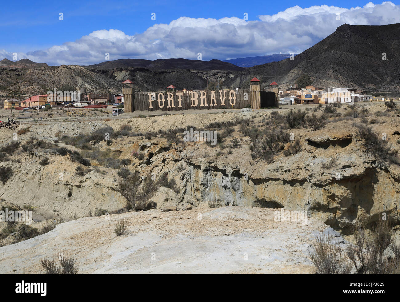 Fort Bravo Hollywoodfilm-set Touristenattraktion im Landesinneren Almeria, Spanien Stockfoto