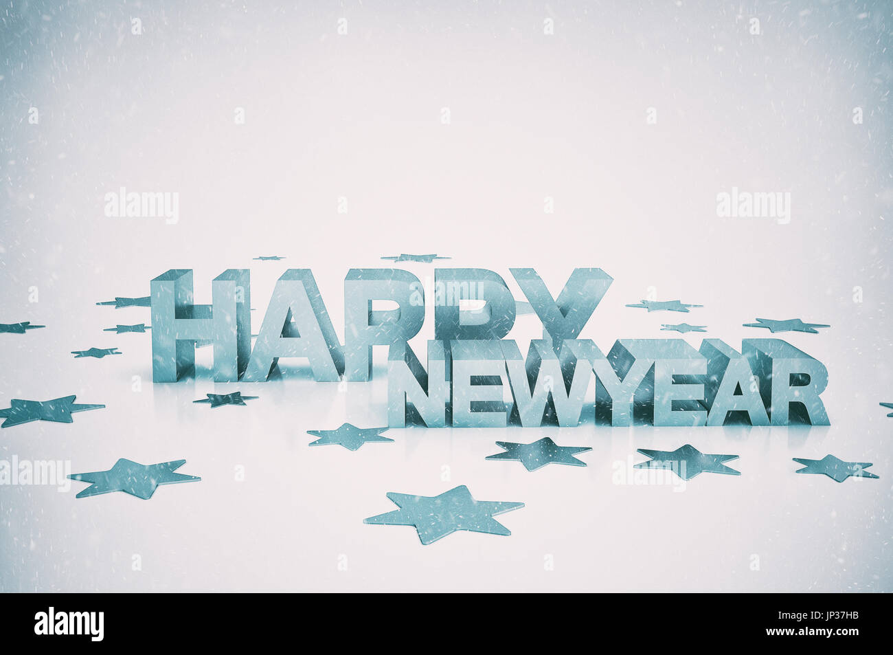 Frohes neues Jahr. Hochauflösende 3d illustration Stockfoto