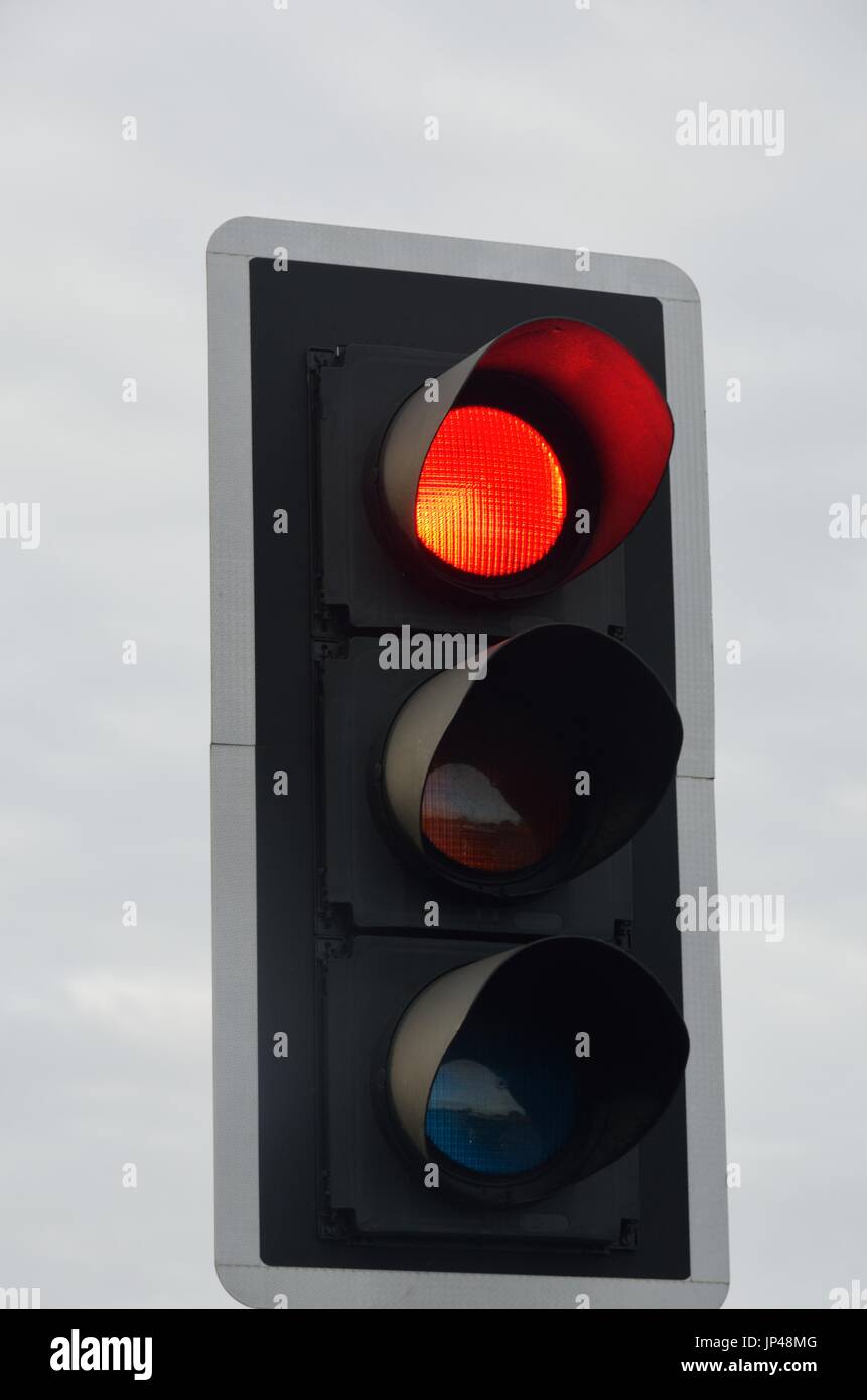 Ampel-Signal bei Red Stockfoto