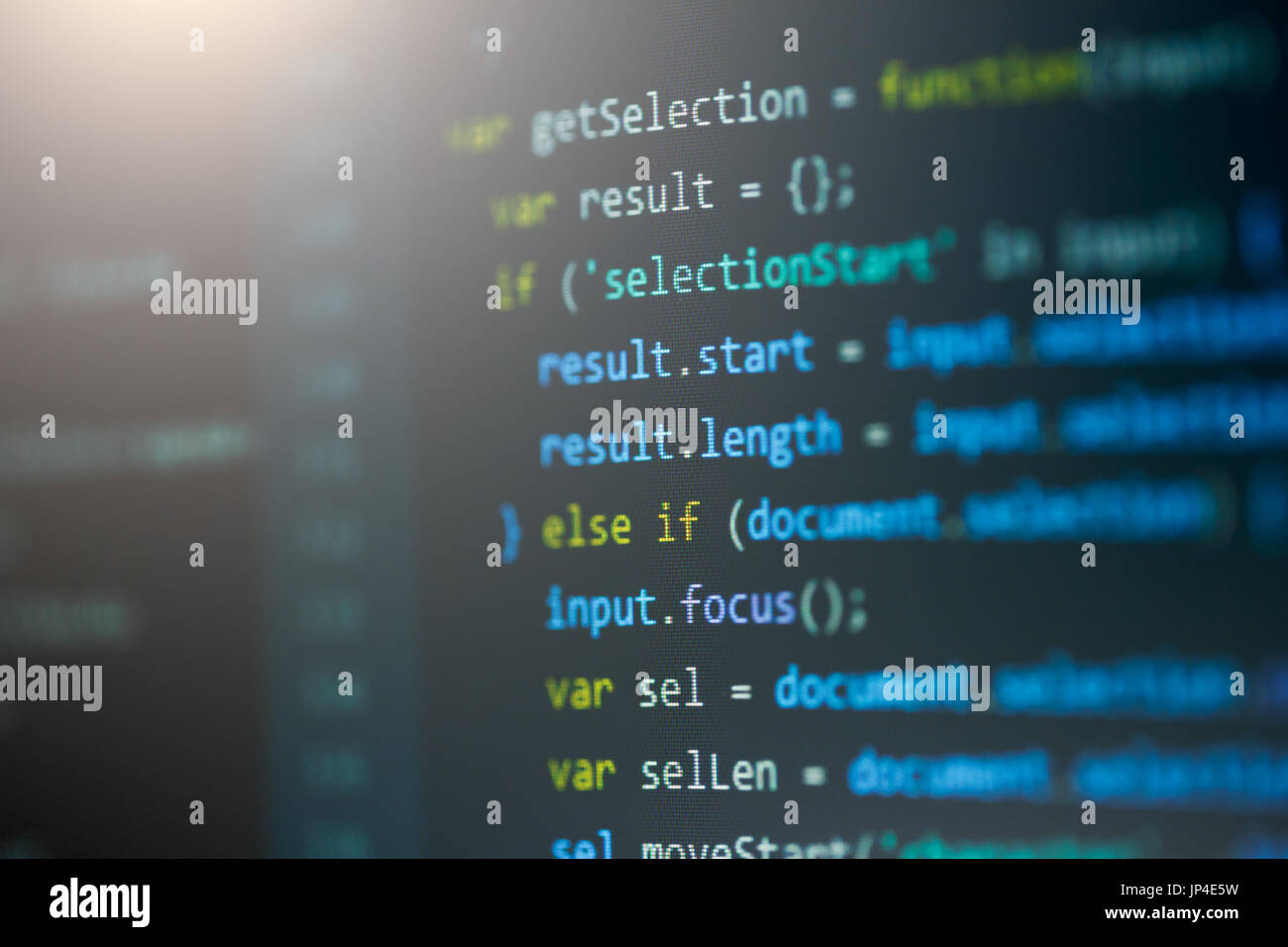 Software Computer Programmier-code Stockfoto