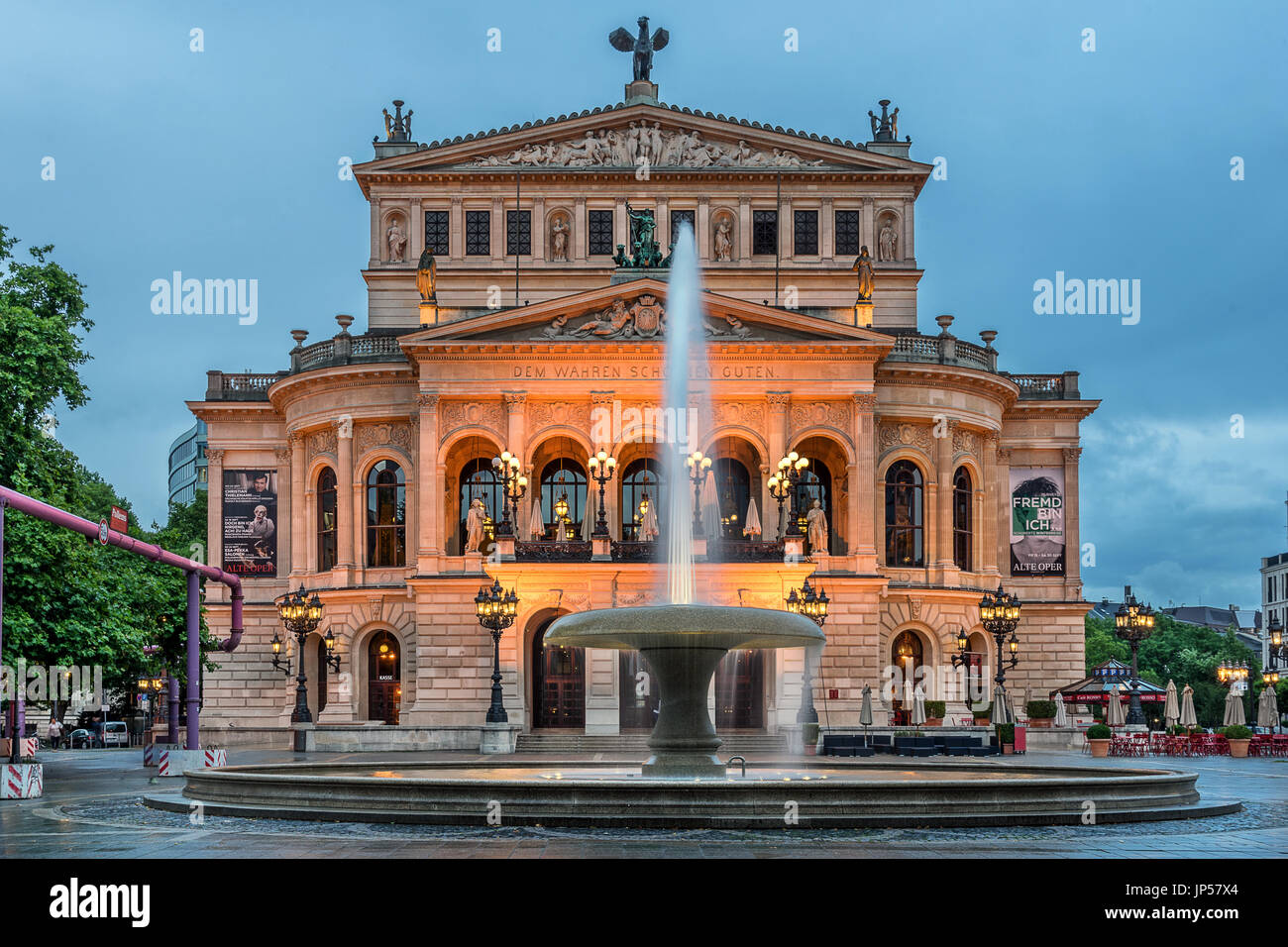 Alte Oper in Frankfurt Am Main Stockfoto