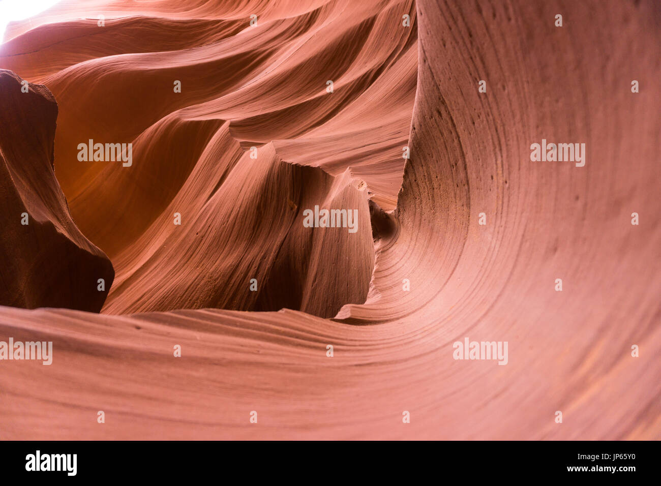 Page, Arizona, bietet eine Menge an Touristen und Fotografen. Anteople Canypon ist eines der meist besuchten und beliebtesten Orte in der Region. Stockfoto