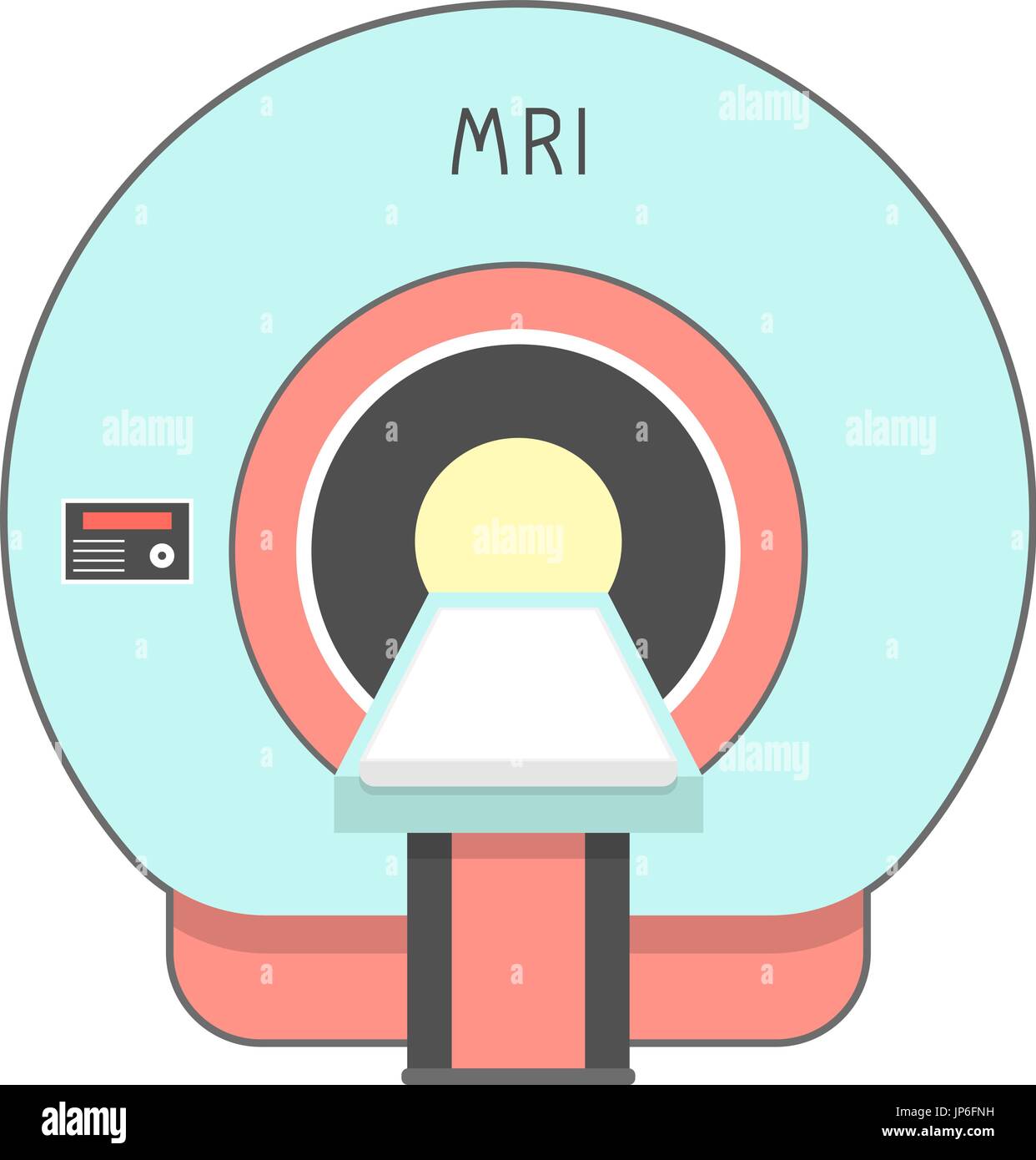 blaue und rote medical imaging-system Stock Vektor