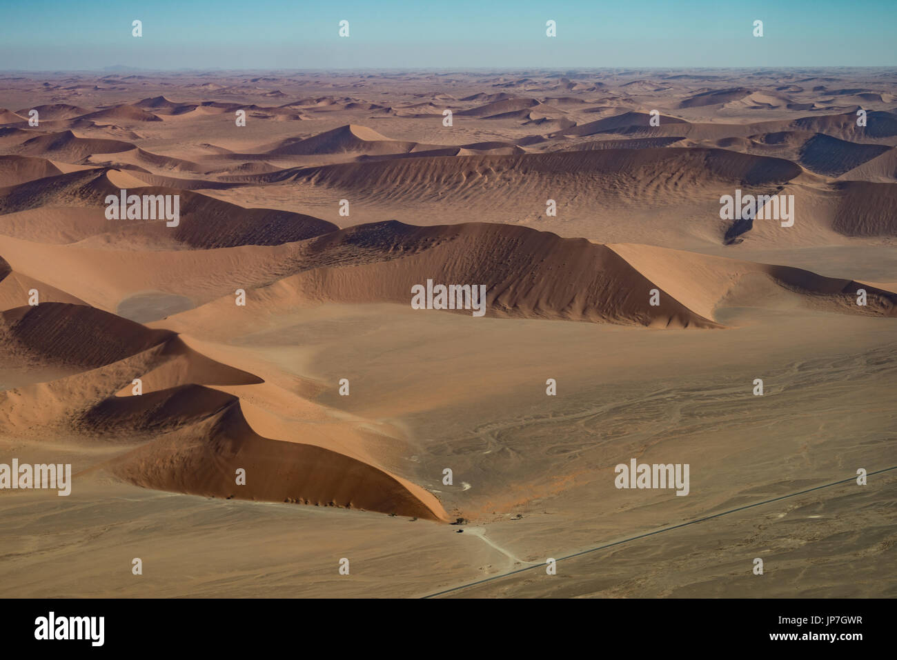 Düne 45 Blick aus der Luft, Namib Naukluft National Park in Namibia Stockfoto