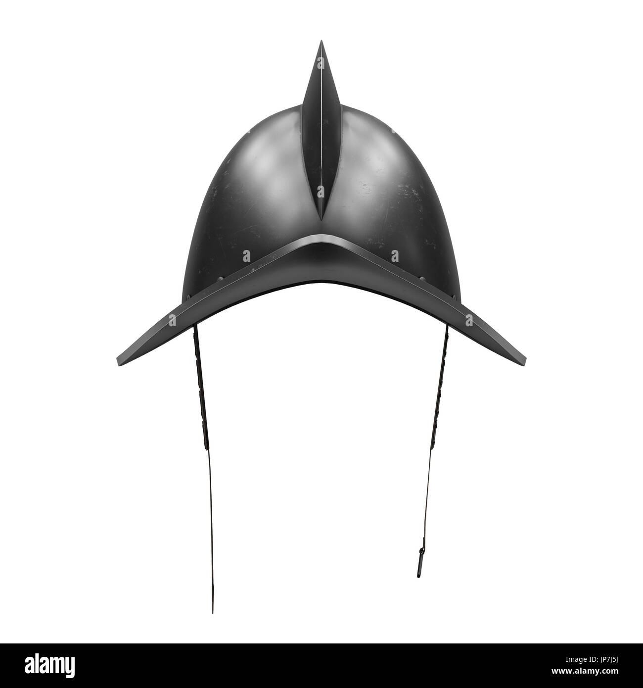 Mittelalterliche Ritter Spanisch Morion Helm Stockfoto