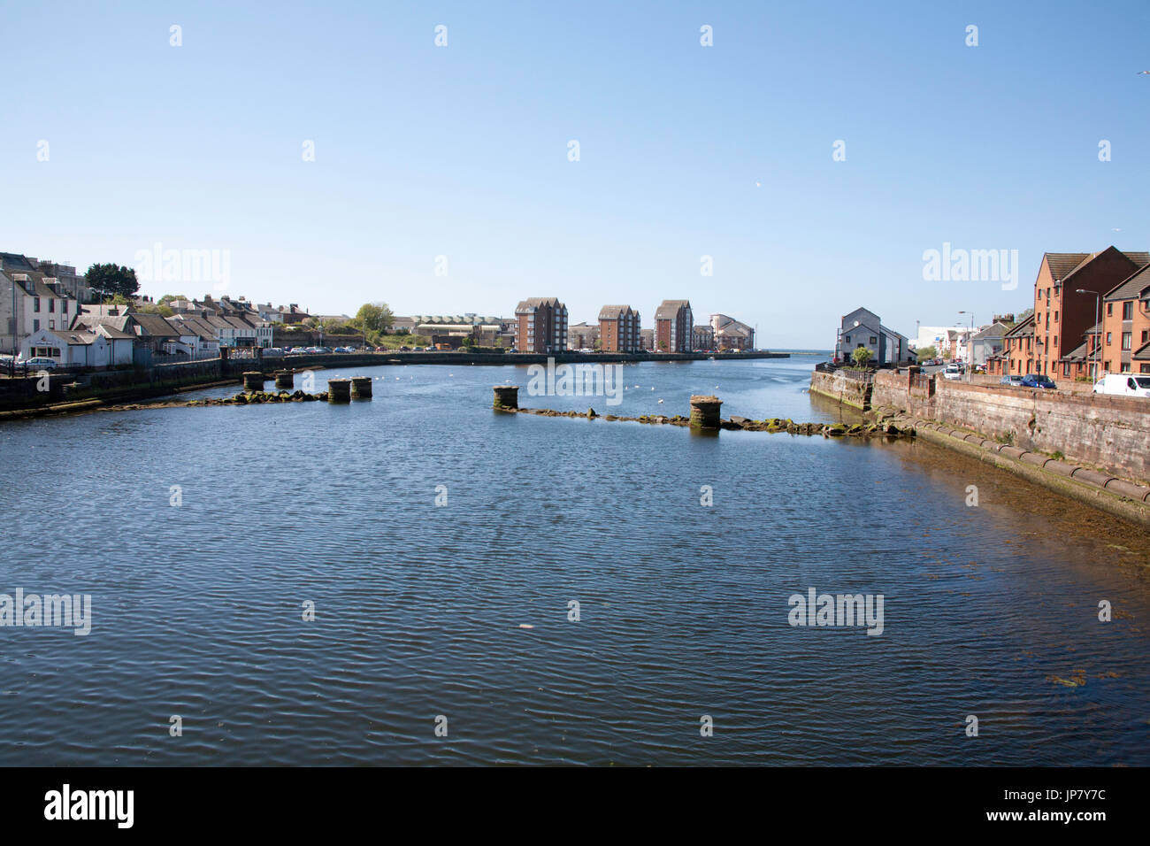 Der Fluss Ayr st Ayr Ayrshire south west Schottland Stockfoto