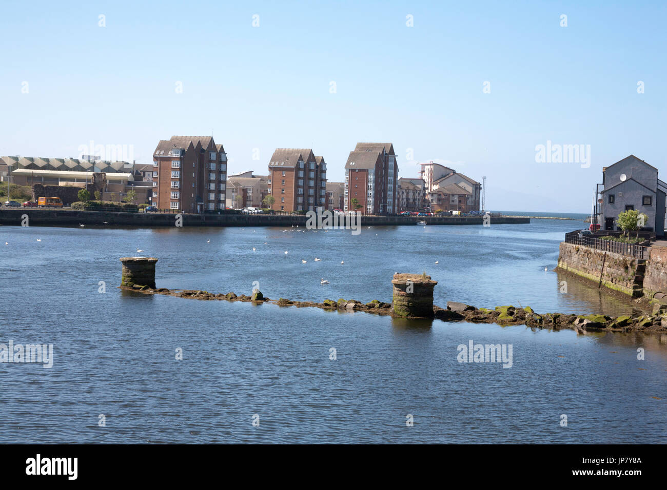 Der Fluss Ayr st Ayr Ayrshire south west Schottland Stockfoto