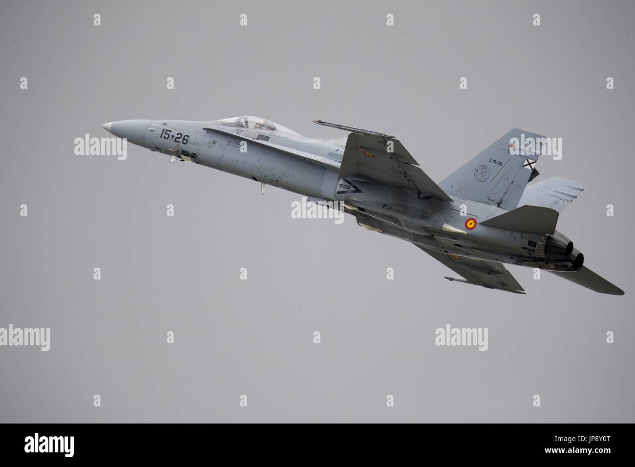 Spanische Luftwaffe EF-18 Uhr Hornet Stockfoto