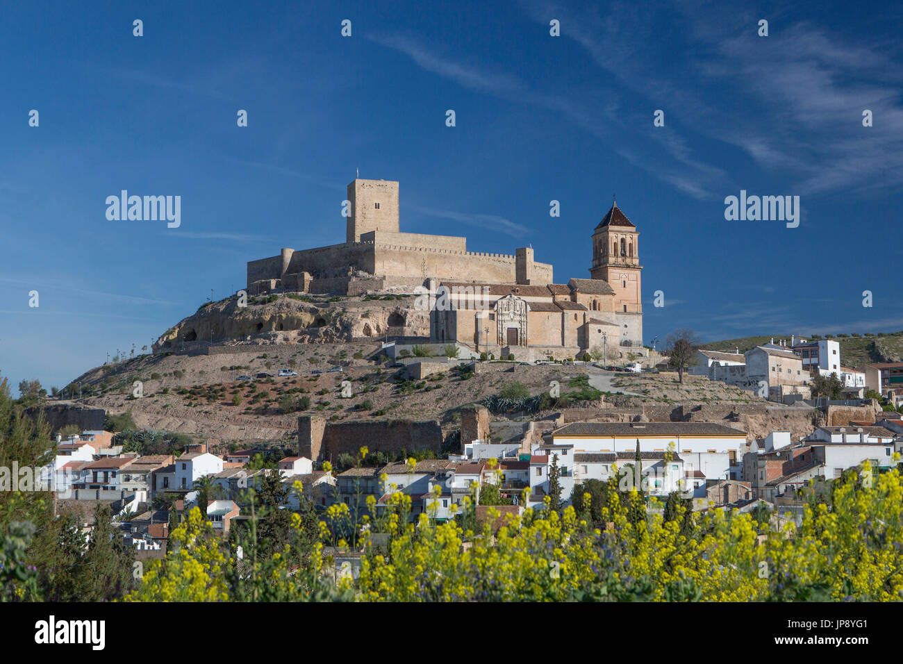 Spanien, Andalusien, Provinz Jaen, Alcaudete Stadt, Alcaudete Burg Stockfoto